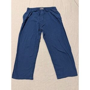 Polo Ralph Lauren Mens Sleep Pajama Lounge Pants Plaid Blue Gingham L